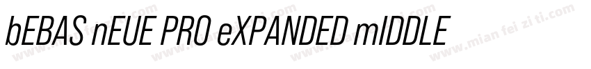 bEBAS nEUE PRO eXPANDED mIDDLE字体转换